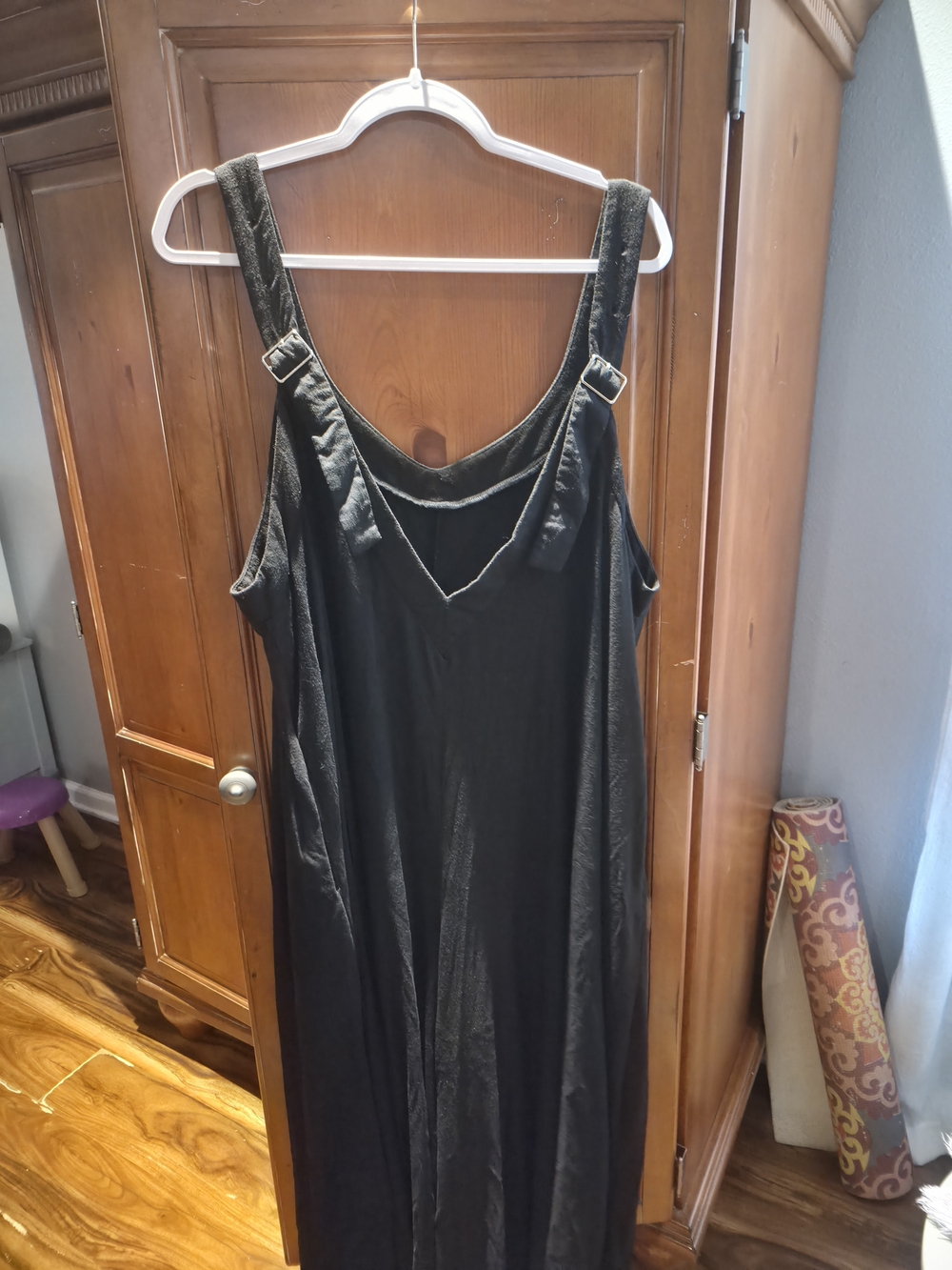 BloomChic Black Romper with Buckle Straps